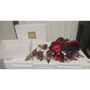 Ling's Moment Artificial Floral Elegant Bouquet Bridal Wedding Arrangements